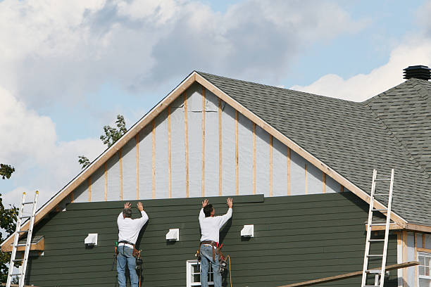 Professional Emergency Siding Repair technician working in Pineville, NC